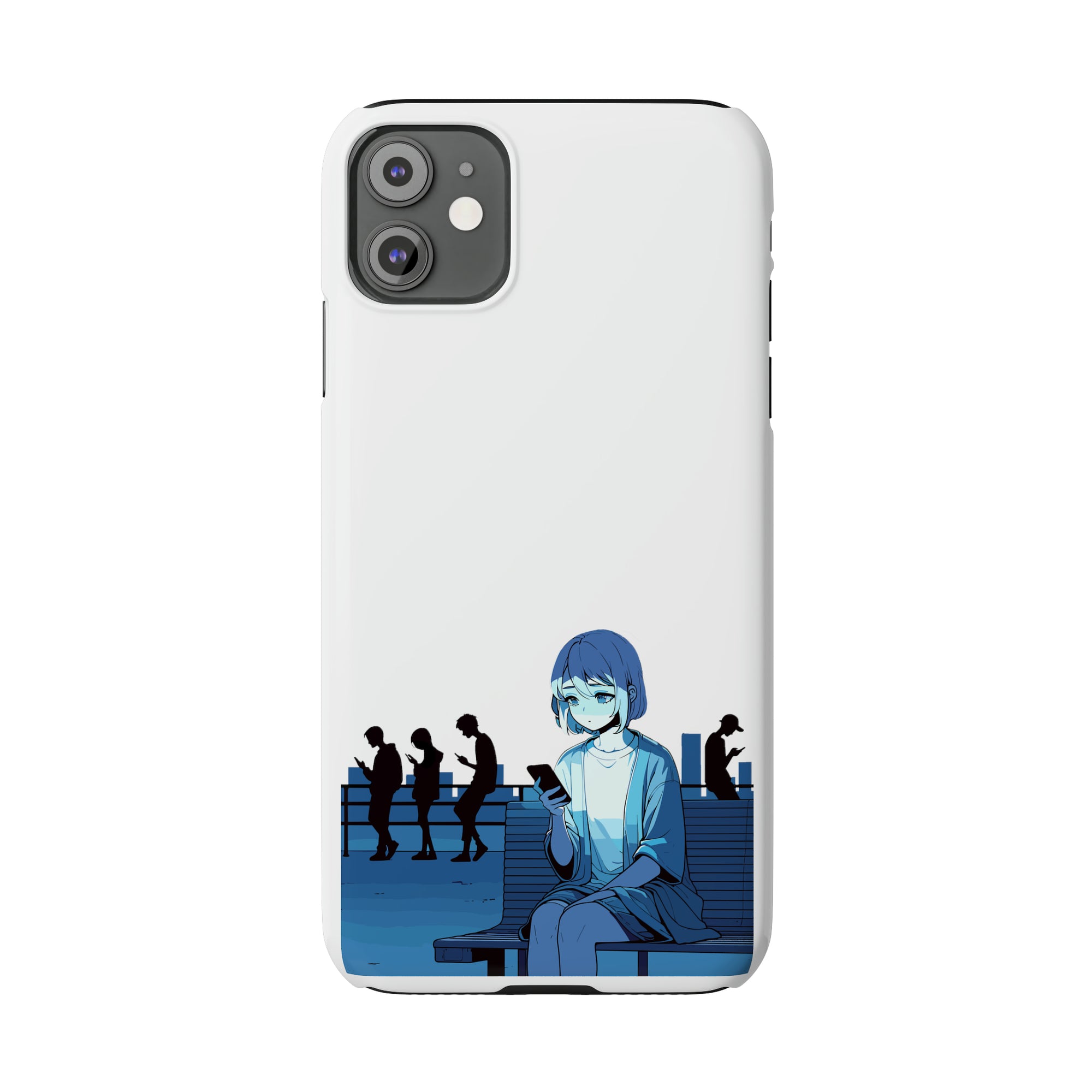 'Digital Solitude' Slim Phone Case