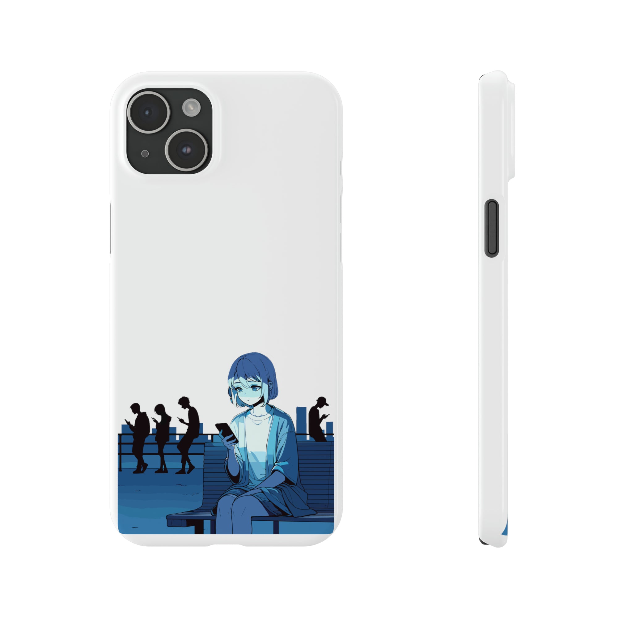 'Digital Solitude' Slim Phone Case