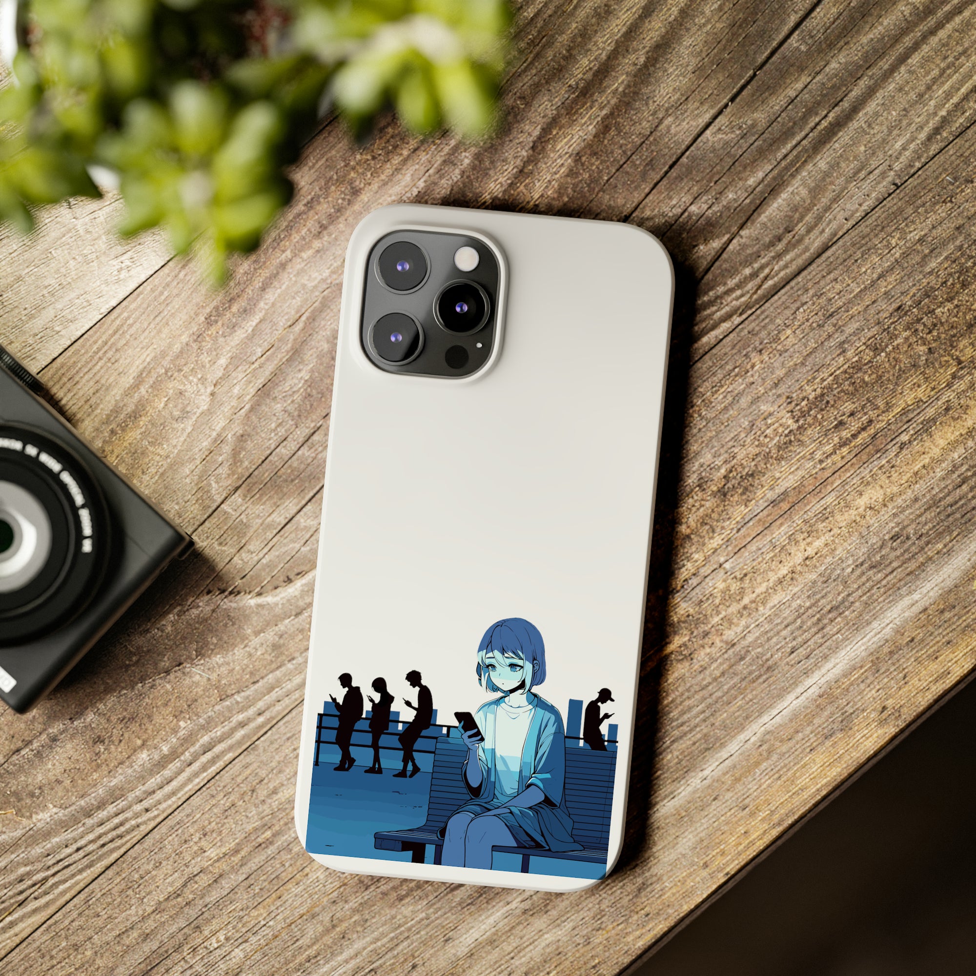 'Digital Solitude' Slim Phone Case