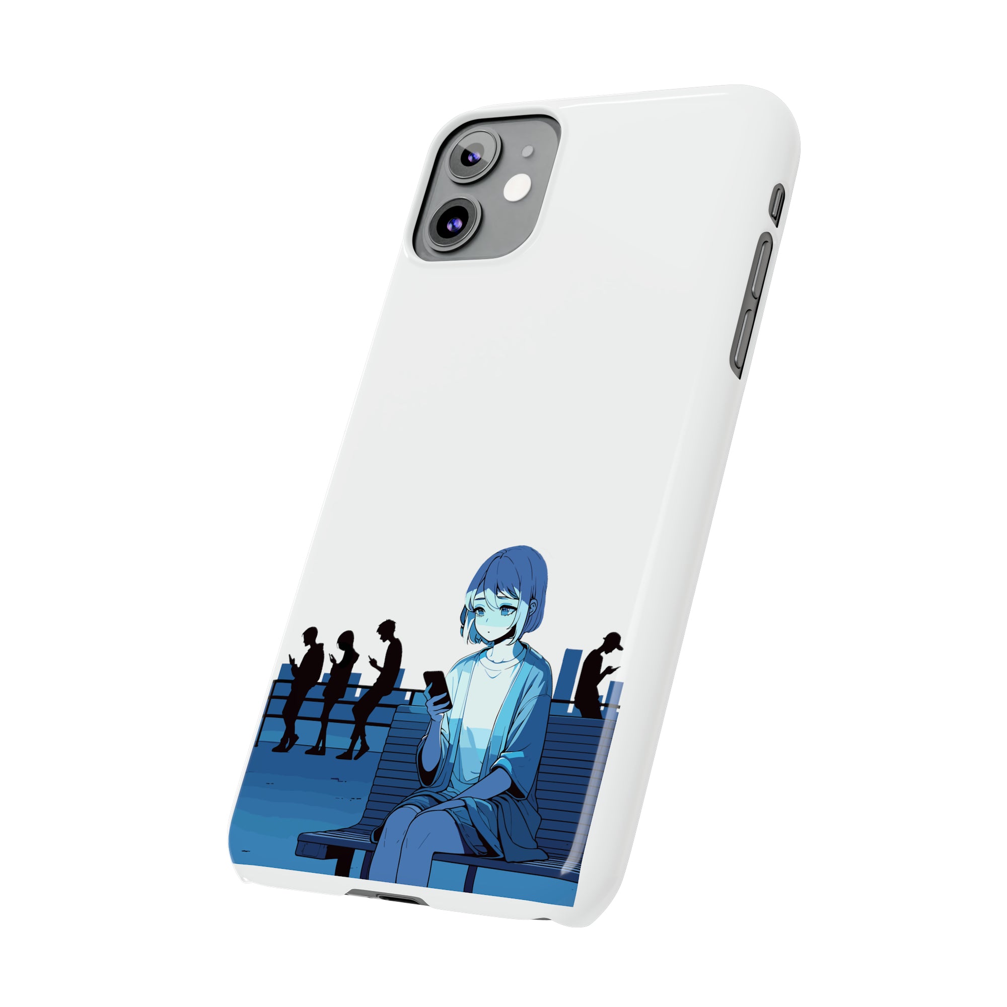 'Digital Solitude' Slim Phone Case