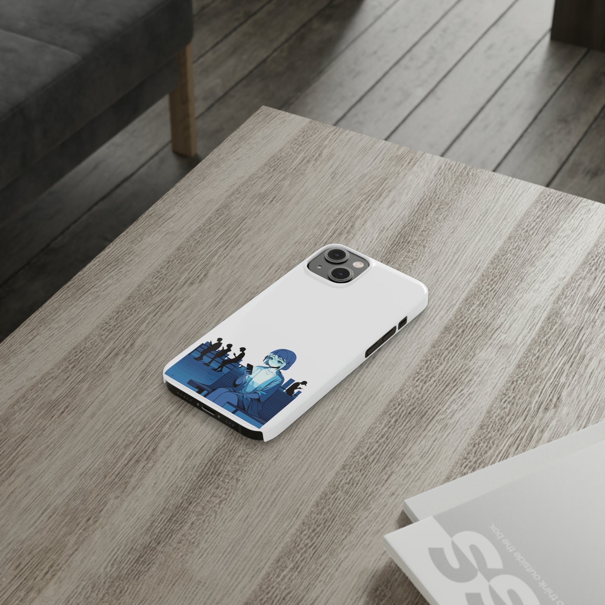 'Digital Solitude' Slim Phone Case